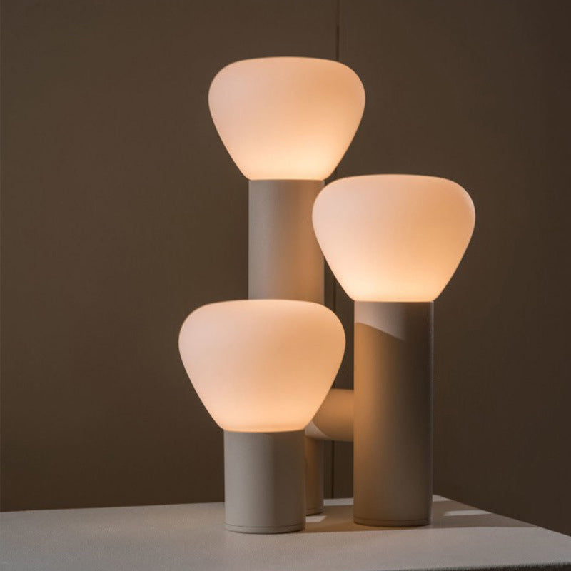 Minimalist 3-Light Glass Table Lamp