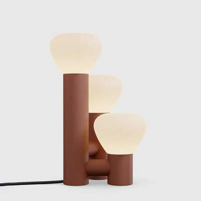 Minimalist 3-Light Glass Table Lamp