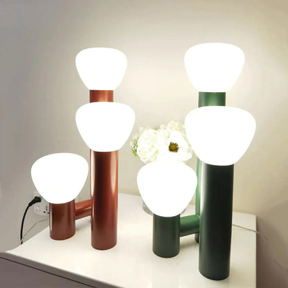Minimalist 3-Light Glass Table Lamp
