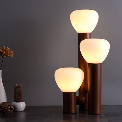 Minimalist 3-Light Glass Table Lamp