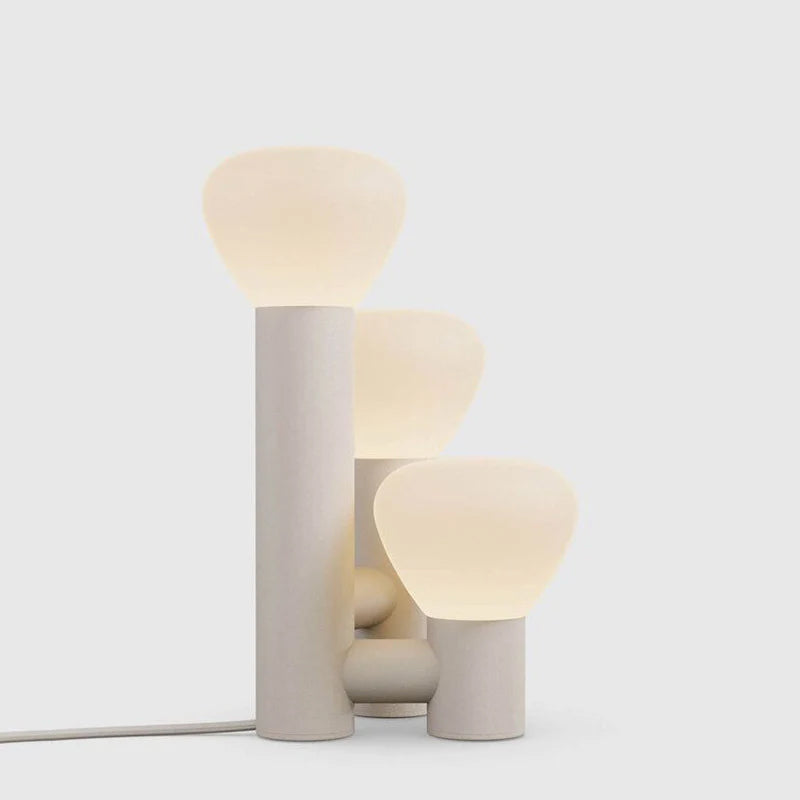 Minimalist 3-Light Glass Table Lamp
