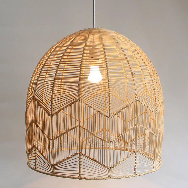 Handwoven Rattan Bamboo Ceiling Lamp