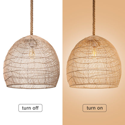 Nordic Rattan Rope Cord Pendant