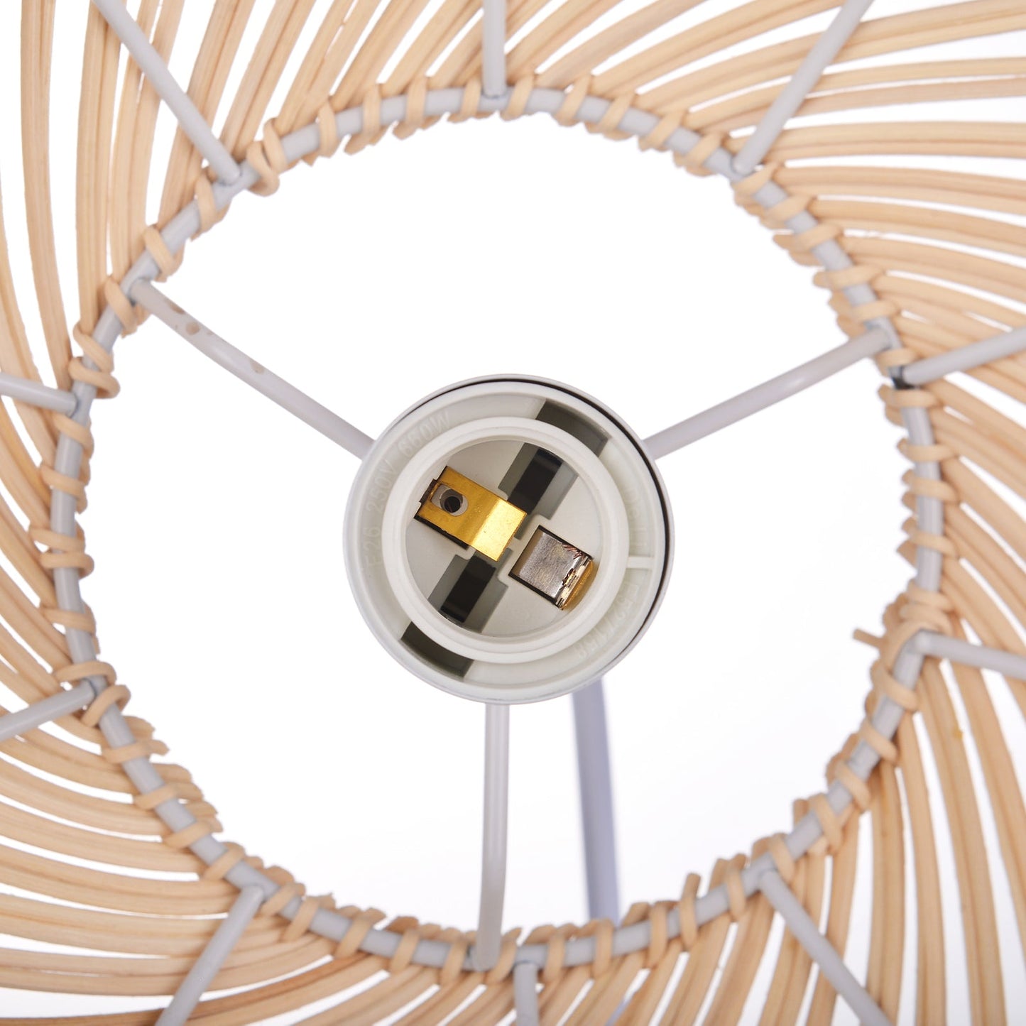 Hand-Woven Rattan Dome Pendant