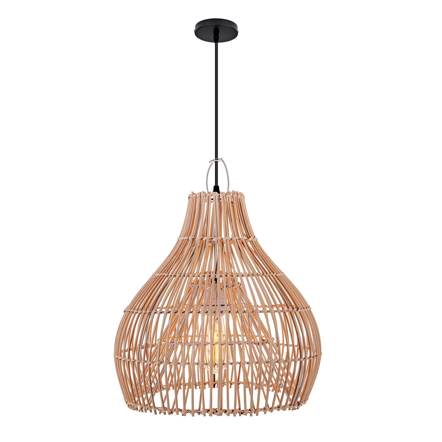 Rattan Gourd Pendant Light