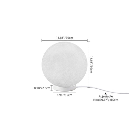 Hemp Fibre Moon Globe Pendant Light