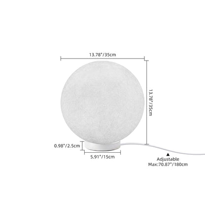 Hemp Fibre Moon Globe Pendant Light