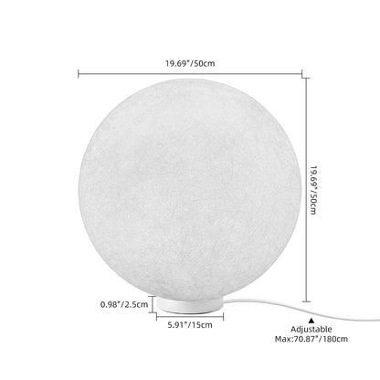 Hemp Fibre Moon Globe Pendant Light