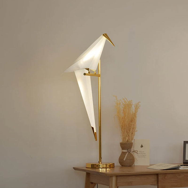 Gold Metal Bird Desk Lamp