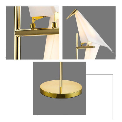Gold Metal Bird Desk Lamp