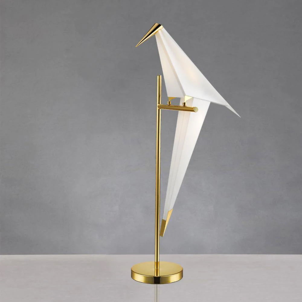 Gold Metal Bird Desk Lamp