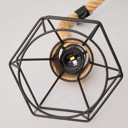 Hemp Rope Spider Chandelier