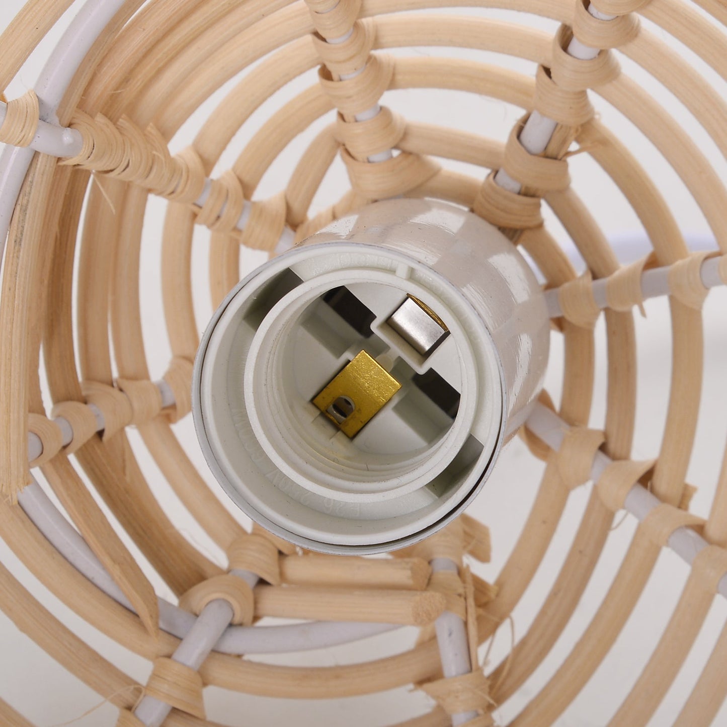 Woven Rattan Ribbon Pendant Light