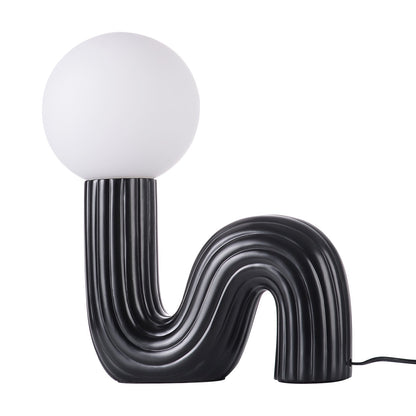 Memphis Wavy Ribbed Ceramic Table Lamp