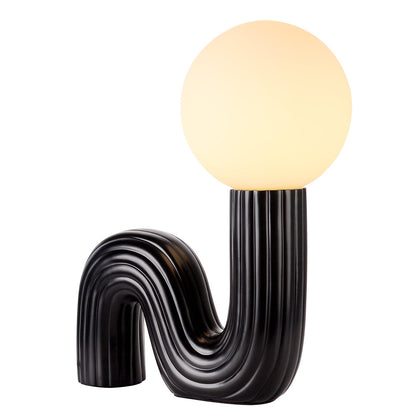 Memphis Wavy Ribbed Ceramic Table Lamp