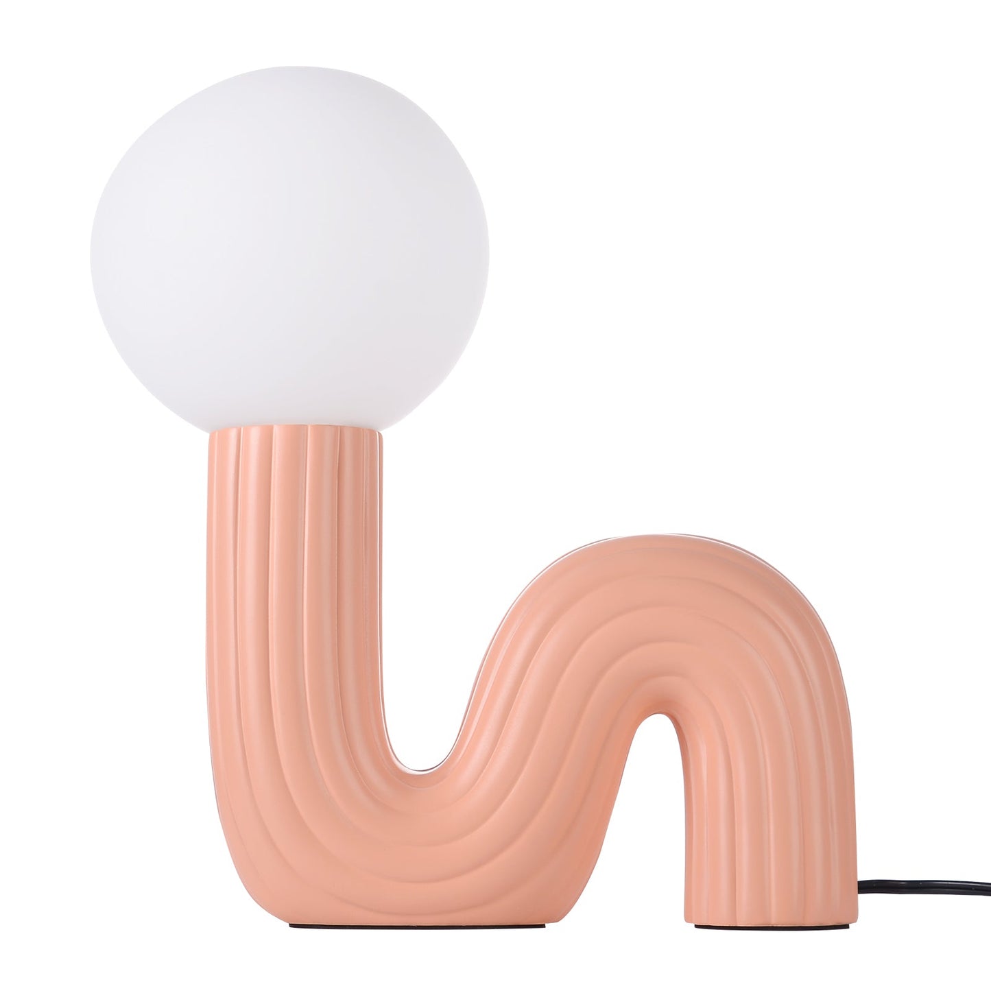 Memphis Wavy Ribbed Ceramic Table Lamp