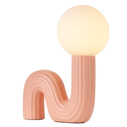 Memphis Wavy Ribbed Ceramic Table Lamp