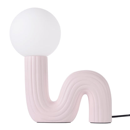 Memphis Wavy Ribbed Ceramic Table Lamp