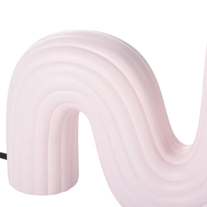 Memphis Wavy Ribbed Ceramic Table Lamp