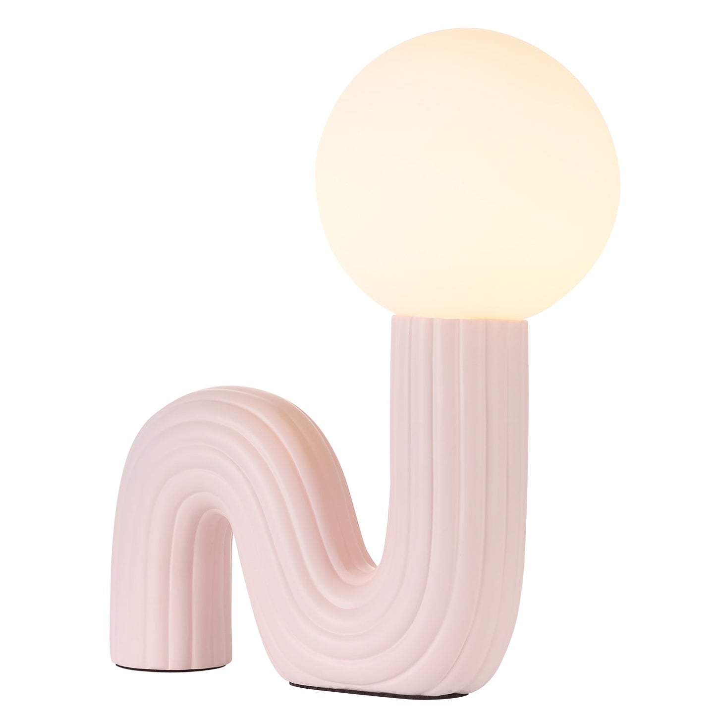 Memphis Wavy Ribbed Ceramic Table Lamp