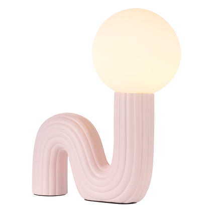 Memphis Wavy Ribbed Ceramic Table Lamp