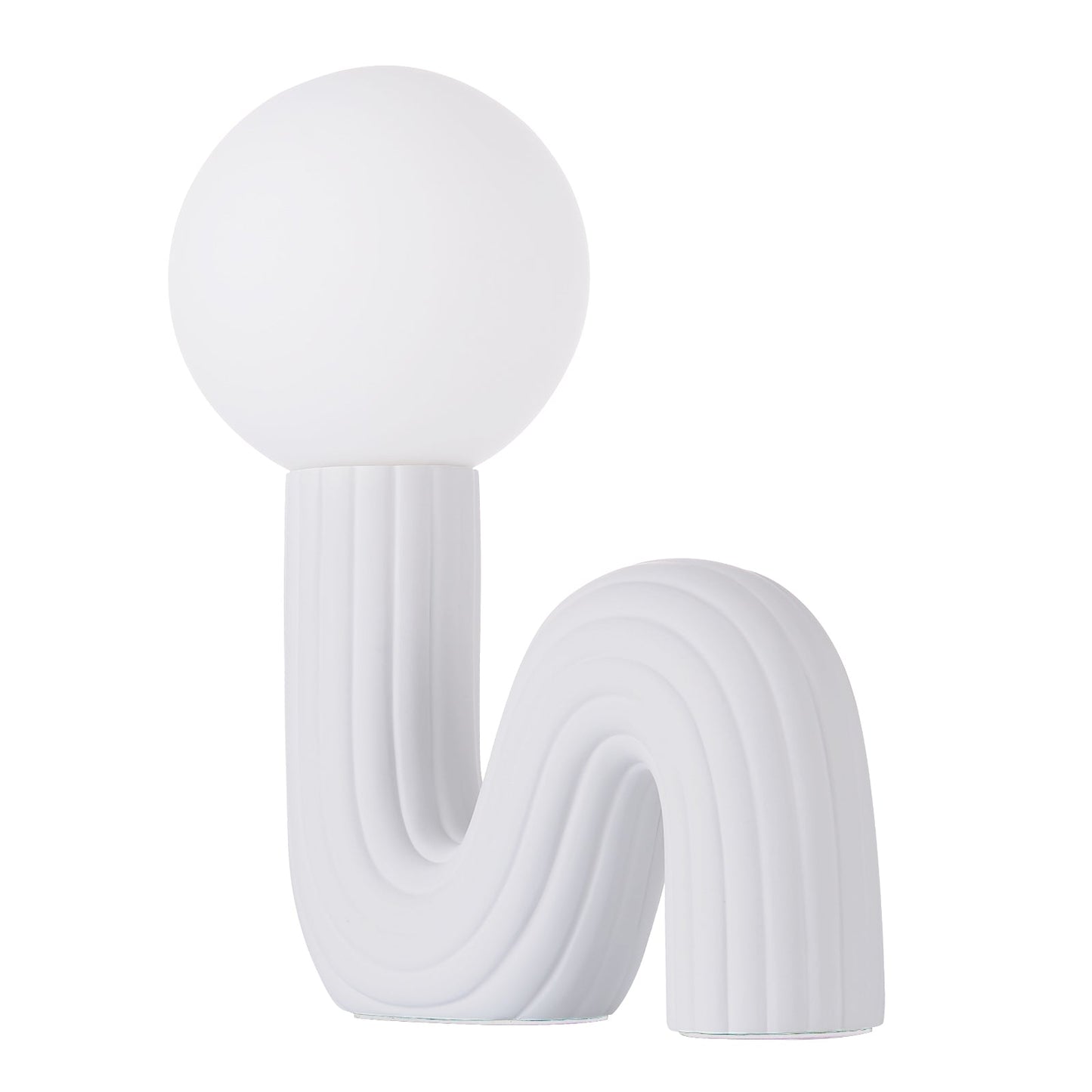 Memphis Wavy Ribbed Ceramic Table Lamp