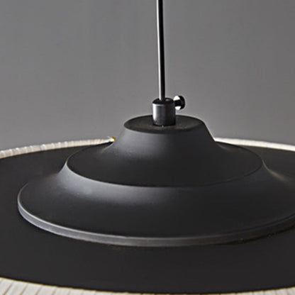 Two-Tier Pleated Lotus Pendant Light