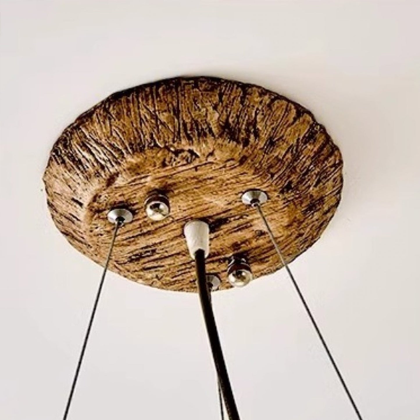 Organic Tree Branch Glass Globe Chandelier