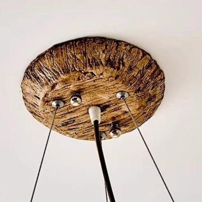 Organic Tree Branch Glass Globe Chandelier