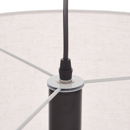 Nested Linen Drum Pendant Light