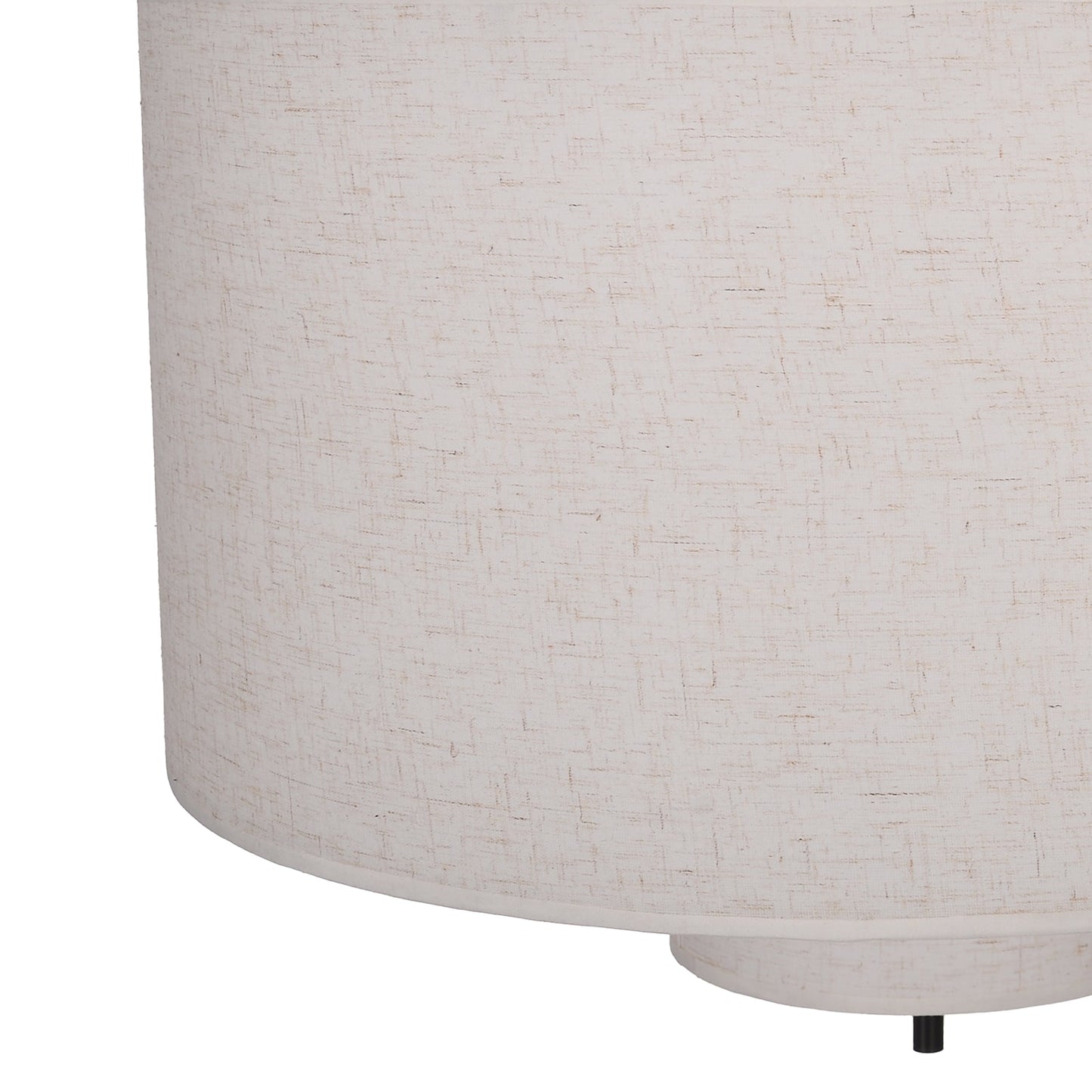 Nested Linen Drum Pendant Light