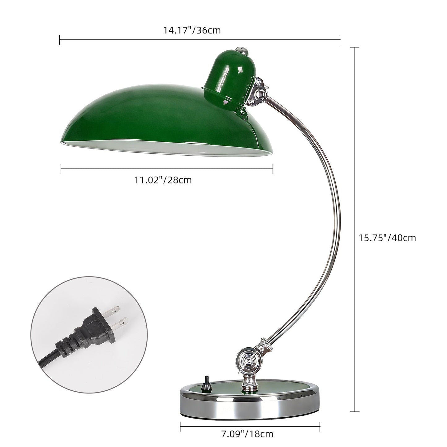 Bauhaus Gooseneck Banker's Desk Lamp
