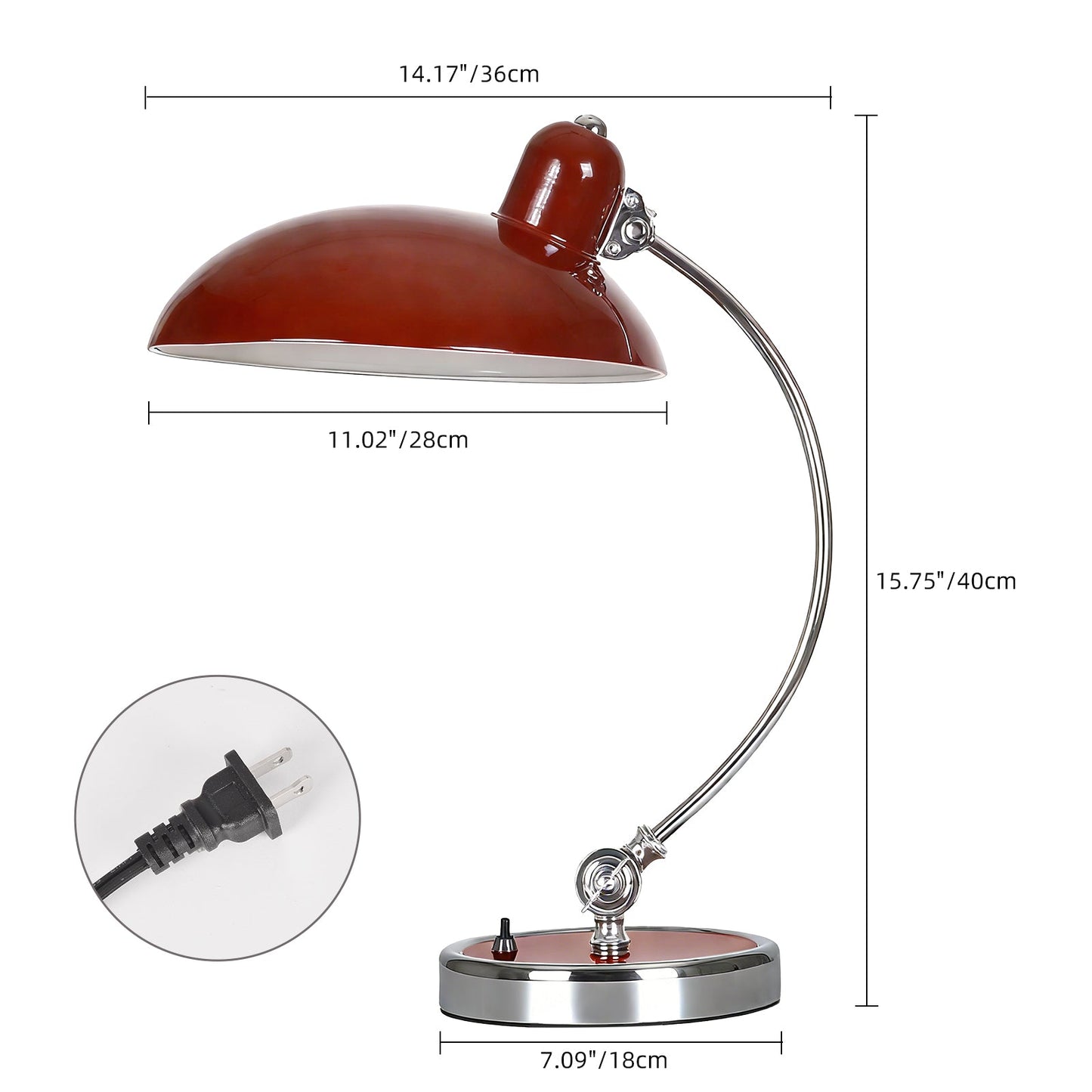 Bauhaus Gooseneck Banker's Desk Lamp