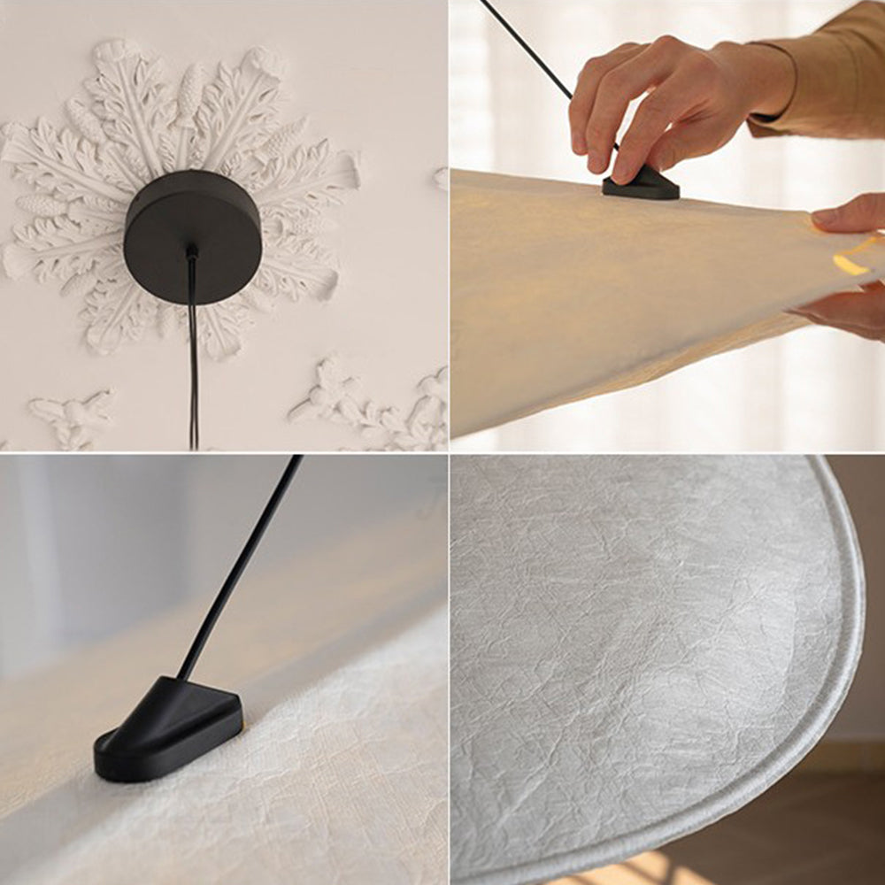 Wavy Fibre Linear Pendant Light
