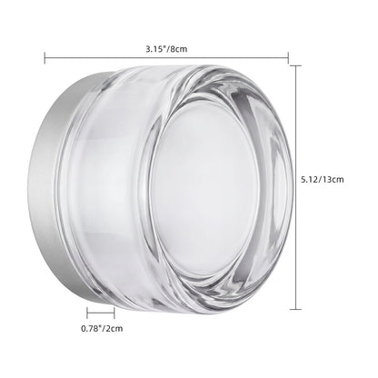 Clear Glass Dimple Wall and Ceiling Light