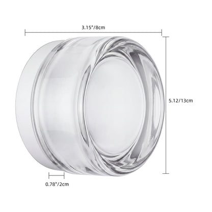 Clear Glass Dimple Wall and Ceiling Light