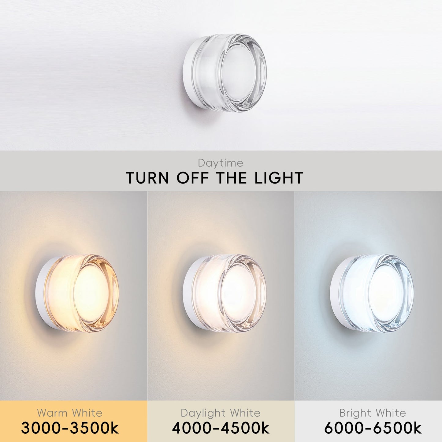 Clear Glass Dimple Wall and Ceiling Light
