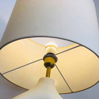 Biomorphic Textured Ceramic Table Lamp