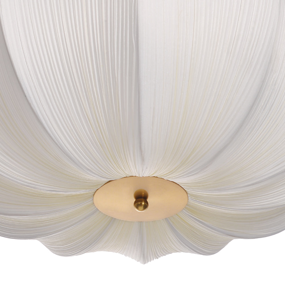 Pleated Parasol Fabric Chandelier