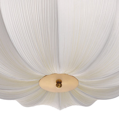 Pleated Parasol Fabric Chandelier