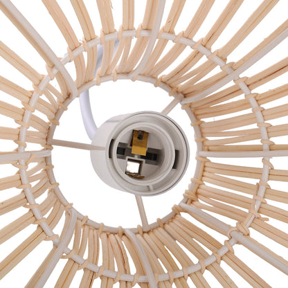 White Rattan 30cm Small Pendant Light