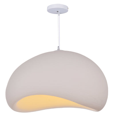 Wabi-Sabi Plaster Mushroom Pendant
