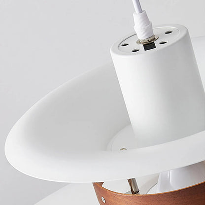 Nordic Wood and Aluminium Pendant Light