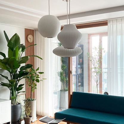 Silk Cocoon Cloud Pendant Light