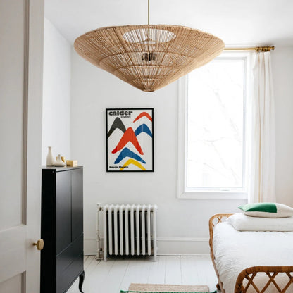 Rattan Vintage Umbrella Pendant