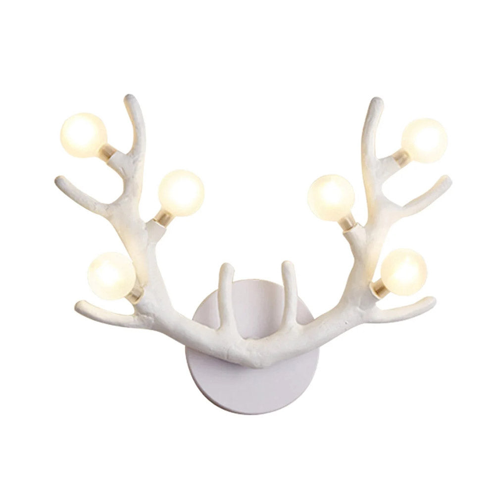 Antler Wall Lamp in White or Brown