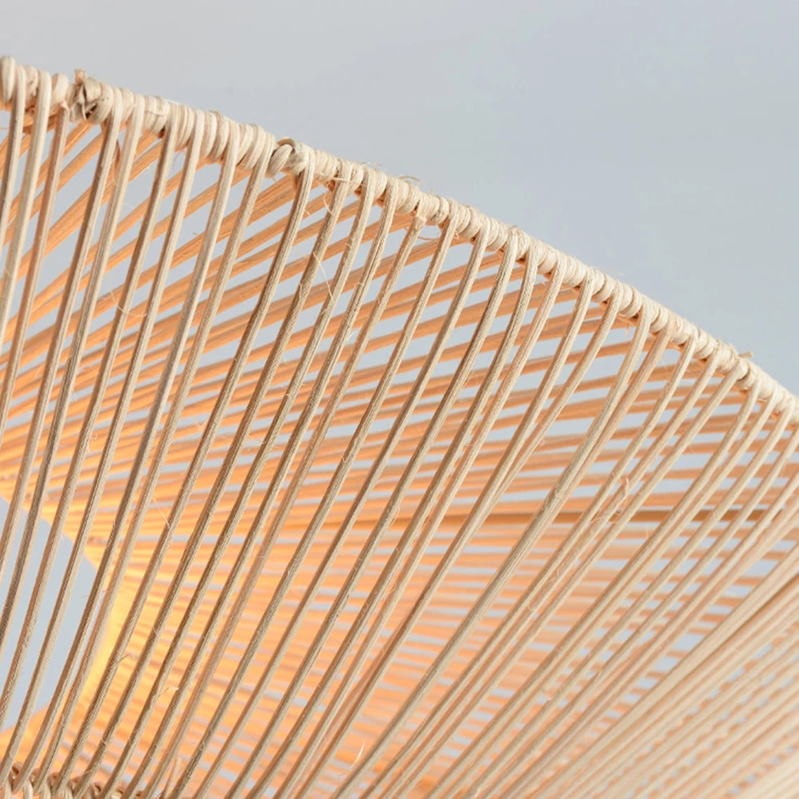 Rattan Vintage Umbrella Pendant