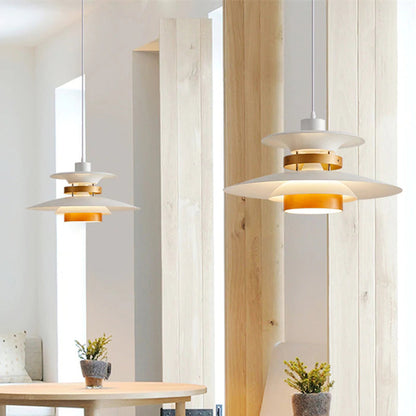 Nordic Wood and Aluminium Pendant Light