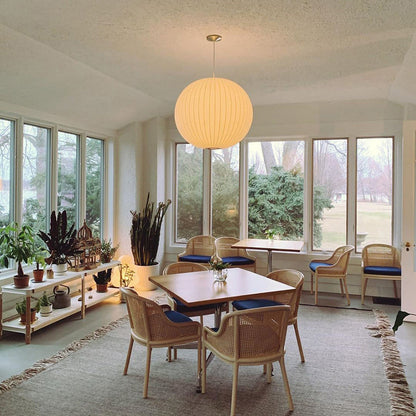 Silk Cocoon Cloud Pendant Light