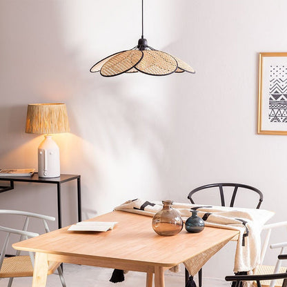 Modern Handwoven Rattan Lampshade
